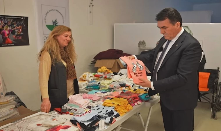 Bursa Osmangazi’de depremzedelere ’Sevgi Mağazası’ kucak açıyor