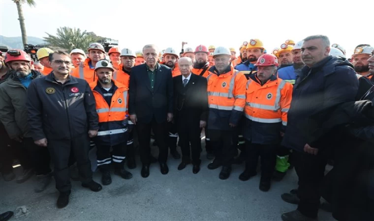 Cumhurbaşkanı Erdoğan ile Bahçeli Hatay’da