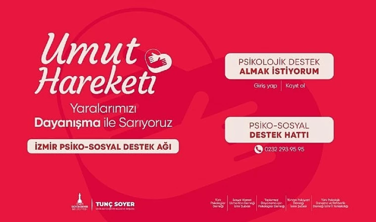 İzmir Büyükşehir Belediyesi’nden depremzedelere psiko-sosyal destek