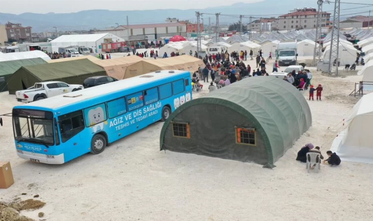 Konya’nın mobil diş aracı Hatay’da
