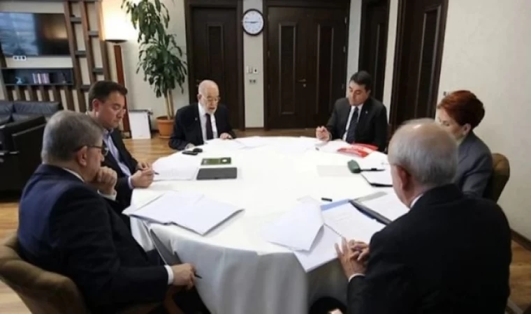 Millet İttifakını oluşturan 6 partinin lideri, ‘deprem' gündemiyle toplandı.