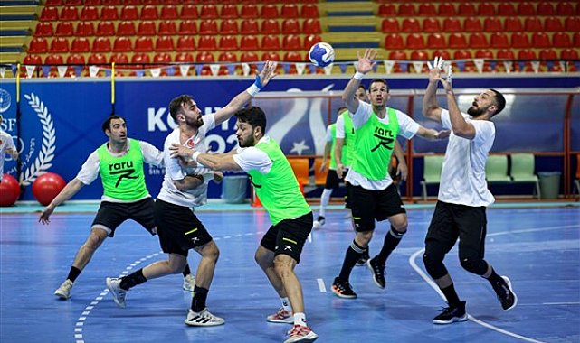 A Milli Erkek Hentbol Takımı, Lüksemburg maçı hazırlıklarını sürdürüyor