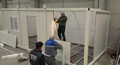 AFAD bölgede konteynerlerin yüzde 25'ini kurdu