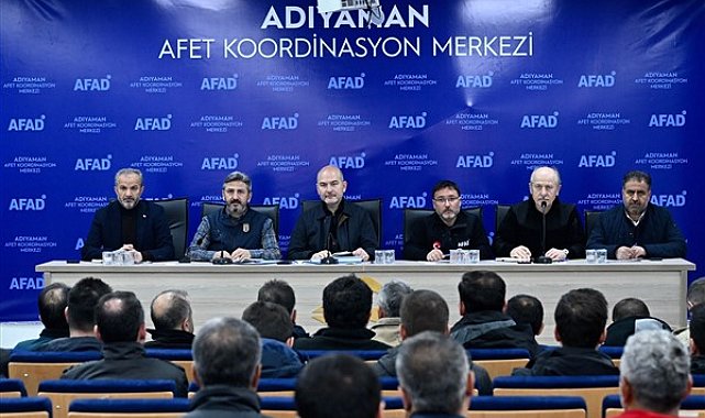 Bakan Soylu, Adıyaman'da Afet Koordinasyon ve Değerlendirme Toplantısı gerçekleştirdi