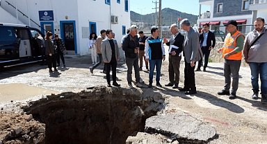 Başkan Aras'tan alt ve üst yapı çalışmalarına yakın mercek