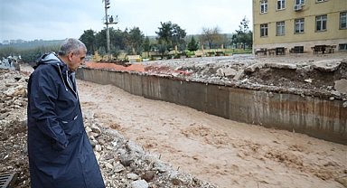 Başkan Beyazgül, taşkın derelerinde incelemelerde bulundu