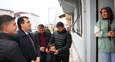 Başkan Dündar'dan depremzede ailelere ziyaret