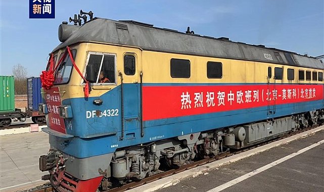 Beijing'den Avrupa'ya ilk aktarmasız yük treni bugün hareket etti