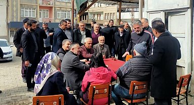 Bilecikli başkanlar Malatya'da afetzedelerle buluştu