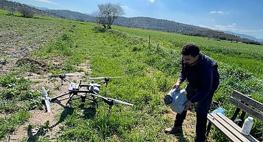 Bodrum'da zirai drone çiftçilerin hizmetinde