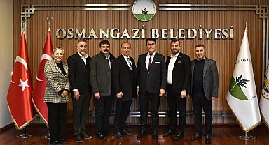 Bursa'da Tarihi Çarşı ve Hanlar Birliği'nden Başkan Dündar'a ziyaret