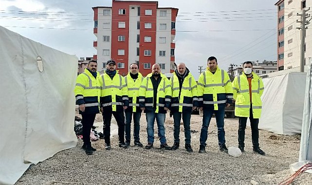 Çanakkale ekibi afet bölgesinde