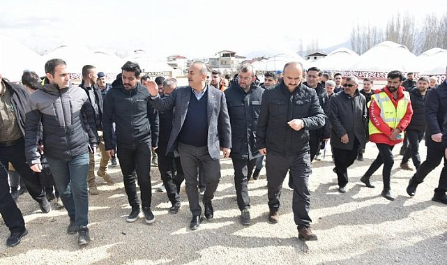 Çavuşoğlu, Göksun'da incelemelerde bulundu