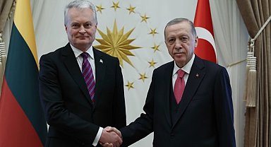 Cumhurbaşkanı Erdoğan, Litvanya Cumhurbaşkanı Nauseda ile bir araya geldi