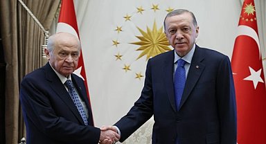 Cumhurbaşkanı Erdoğan, MHP Genel Başkanı Bahçeli'yi kabul etti