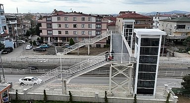 Darıca Okul Yolu Caddesi'nde üst geçit tamam