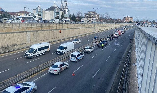Düzce D-100'de zincirleme kaza: 1 yaralı