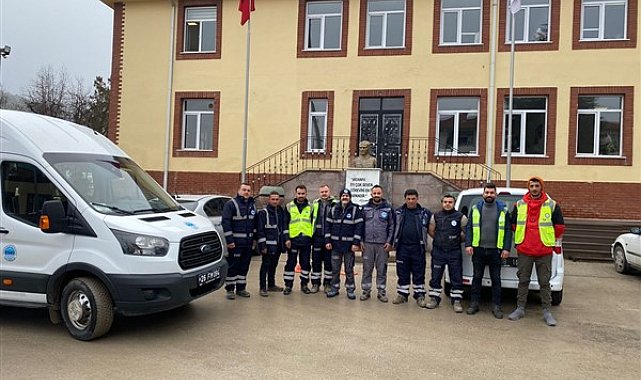 Eskişehir Büyükşehir Belediyesi'nin afet bölgesine personel desteği sürüyor