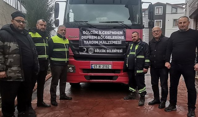 Gölcüklü hayırseverler deprem bölgesinde