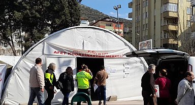 Hatay'ın Defne ilçesinde Afet Koordinasyon Merkezi oluşturuldu