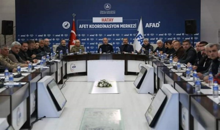 Hatay’da Afet Koordinasyon ve Değerlendirme Toplantısı yapıldı