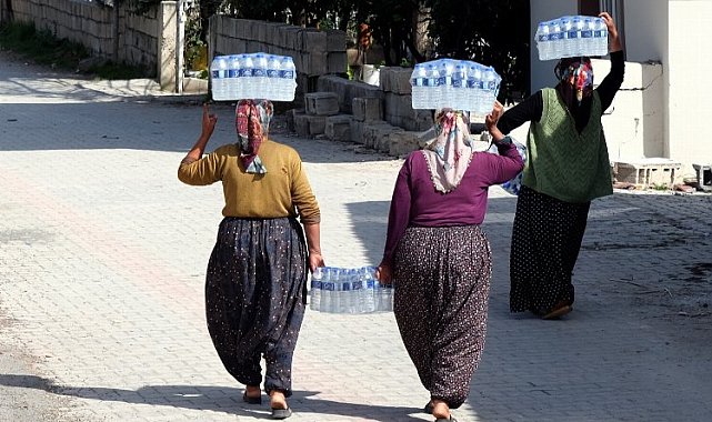 Hatay'da bir günde 95 bin litre su ulaştırıldı