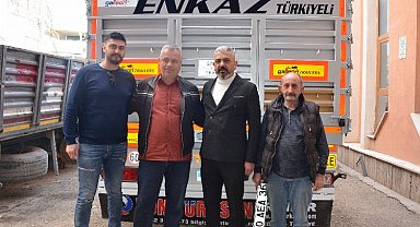 Kahraman şoföre yeni dorse hediye edildi