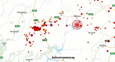 Kahramanmaraş'ta 4.5 büyüklüğünde deprem