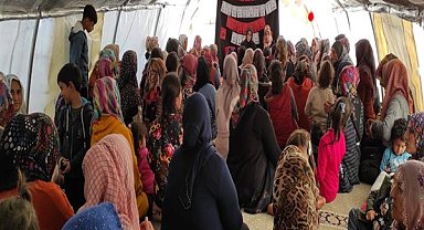 Kahta’da Berat Kandili çadırkentte dualarla idrak edildi