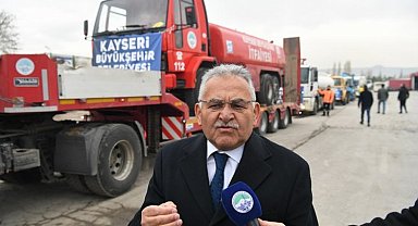 Kayseri Büyükşehir sel felaketinde de yaraları sarıyor