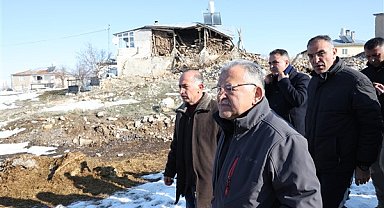Kayseri'den 8 araç ve 53 personelle hasar tespit çalışmalarına destek