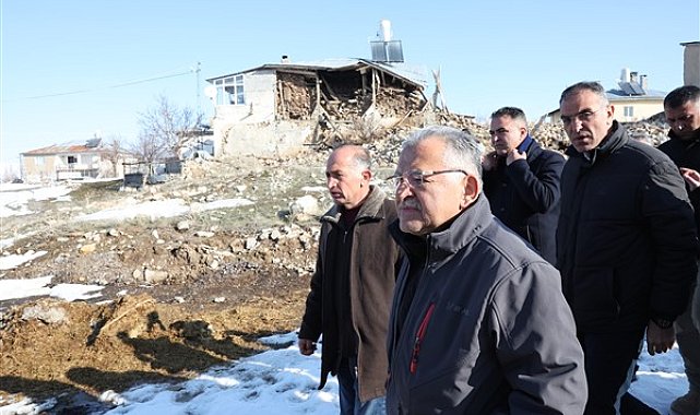 Kayseri'den 8 araç ve 53 personelle hasar tespit çalışmalarına destek
