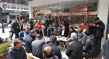 Kayseri protokolünden esnaf ziyareti