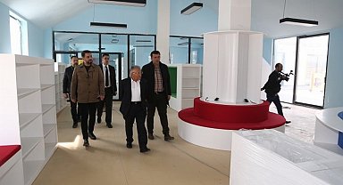 Kayseri'de Çocuk Kütüphanesi ve Müzik Okulu inşaatı tam gaz