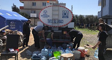 Konya Hatay'da temiz su ihtiyacını gideriyor
