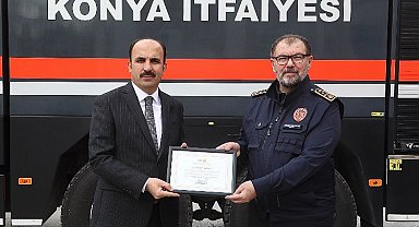 Konya İtfaiyesi'nin Hatay görevine 171 teşekkür