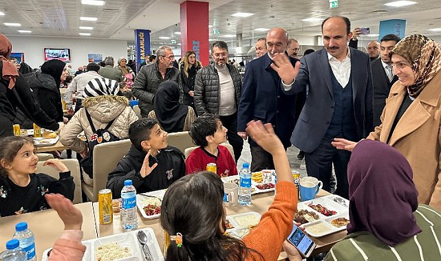 Konya'da afetzedelerin iftar bereketine ortak oldu