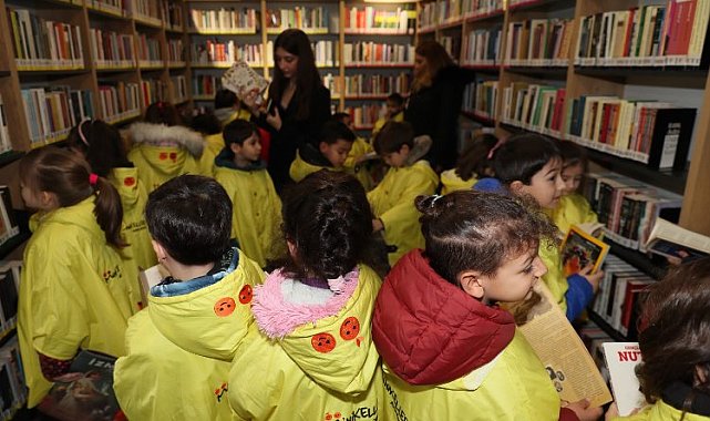 Leyla Atakan Şehir Kütüphanesi minikleri ağırladı