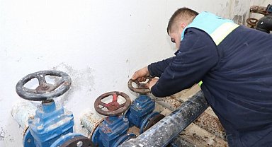 Manisa Yunusemre'de içme suyu deposu temizlik