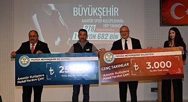 Manisa'da amatörler 'çek'lendi! 278 kulübe 1,6 milyon TL'lik nakdi destek