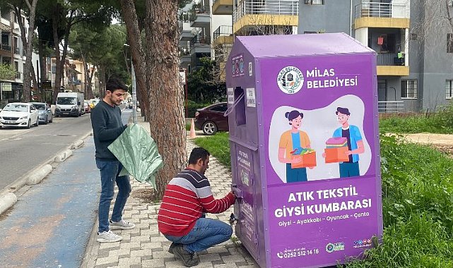 Milas'ta 6,6 ton atık tektsil toplandı