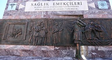 Muğla'da 'Sağlık Emekçileri' anıtlaştı