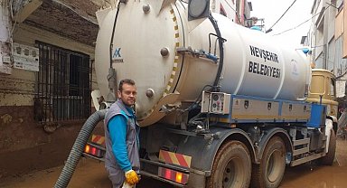Nevşehir Belediyesi sel bölgesinde