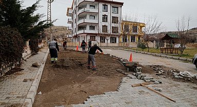 Nevşehir Belediyesi'nden bozuk yola müdahale