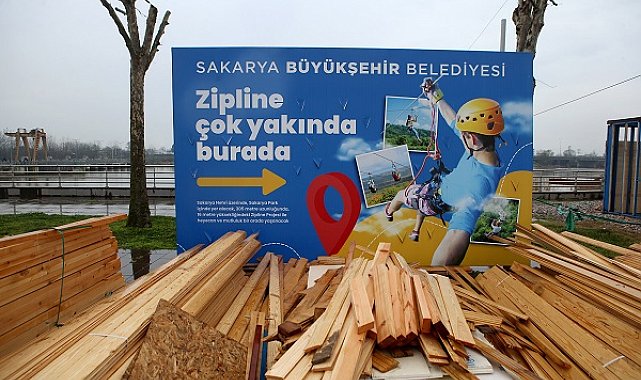 Sakarya Nehri’nde 'zipline' gezisi için geri sayım başladı