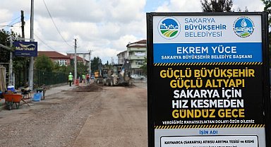 Sakarya'da 50 bin metrelik hat çalışması sürüyor