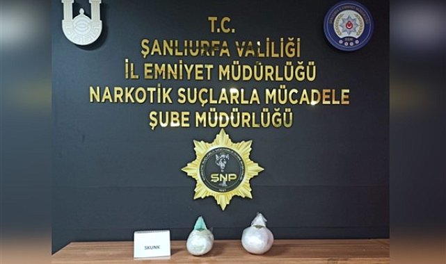 Şanlıurfa’da yolcu otobüsünde 2 kilo 100 gram uyuşturucu ele geçirildi