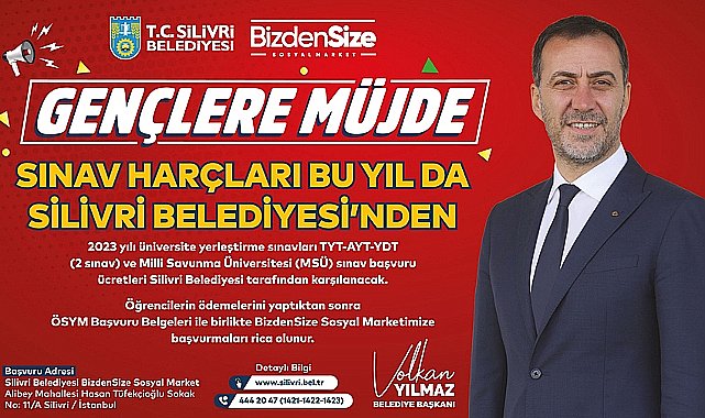 Silivri Belediyesi Öğrencilerin Sınav Ücretlerini Karşılıyor