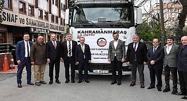 Taksi, minibüs ve kamyon şoförleri deprem bölgesine yardım TIR'ı gönderdi