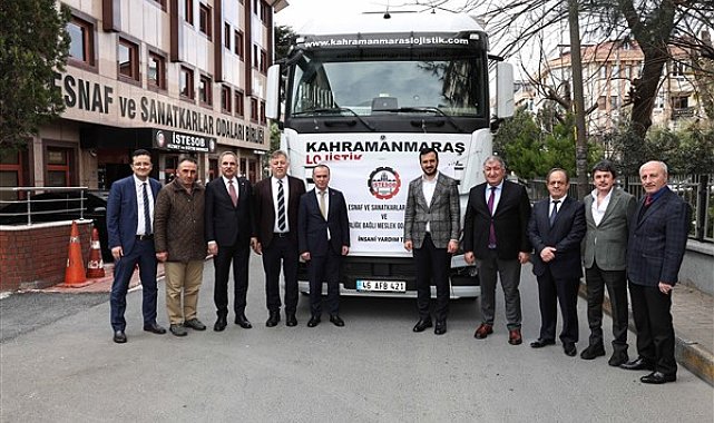 Taksi, minibüs ve kamyon şoförleri deprem bölgesine yardım TIR’ı gönderdi